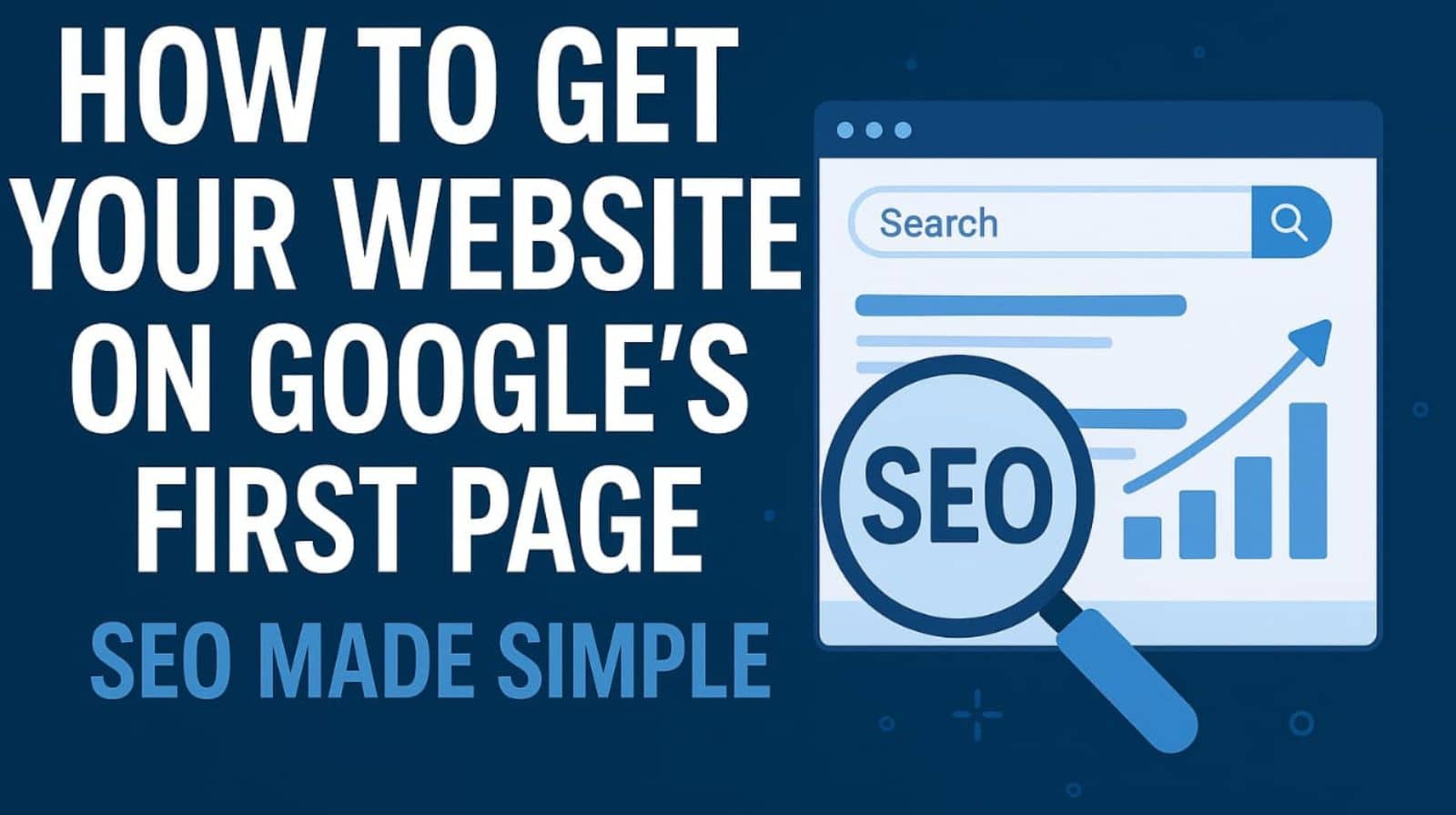 How to Get Your Website on Google’s First Page